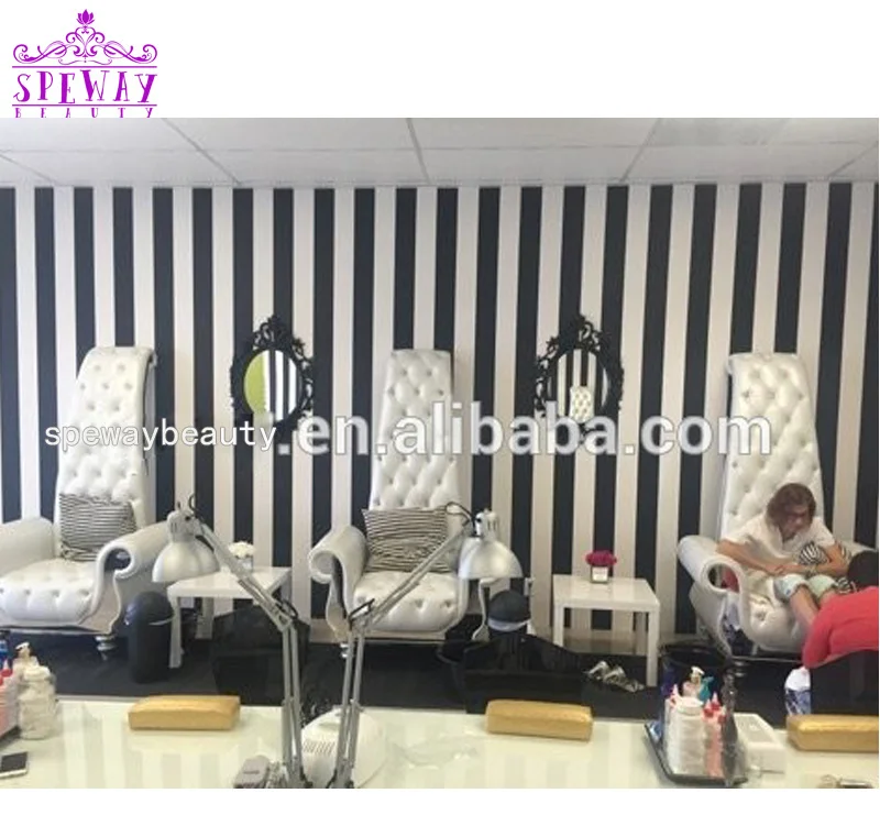 2024 New Products Black Luxury Throne Spa Pedicure Salon Chair