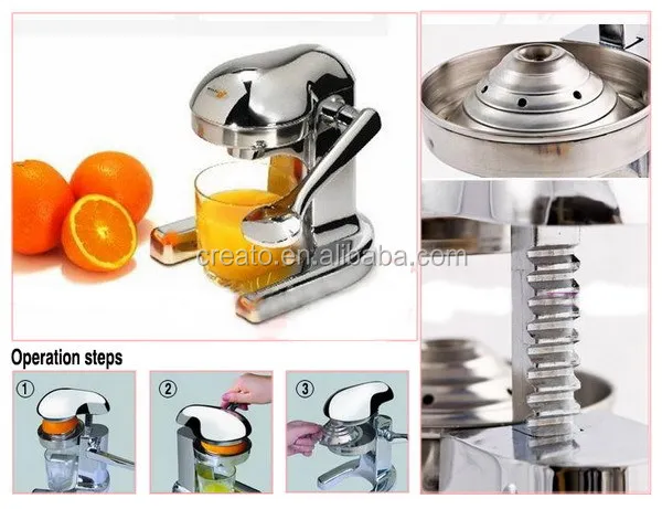 Original Shape Stainless Steel Manual Squeezer Citrus Juicer - Buy
