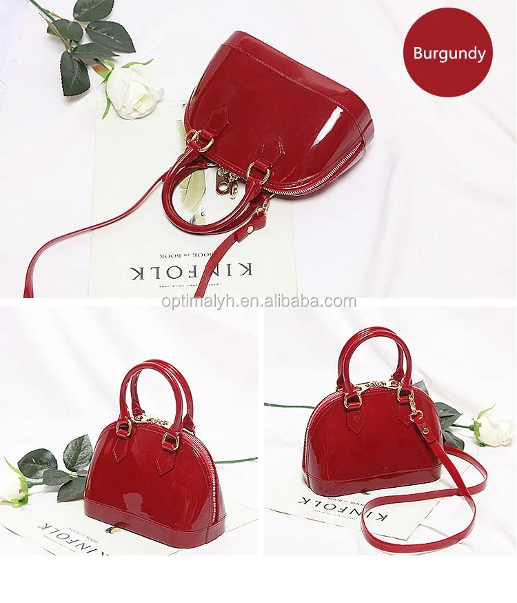 New Fashion Pvc Jelly Tote Bag Candy Handbag Summer Girls Jelly Shell