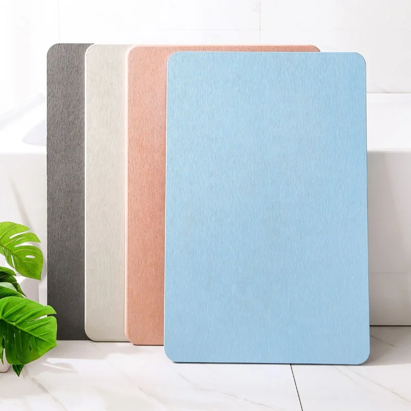 
New Bathroom Fashion Japanese Diatomite Absorbent Bath Mat 