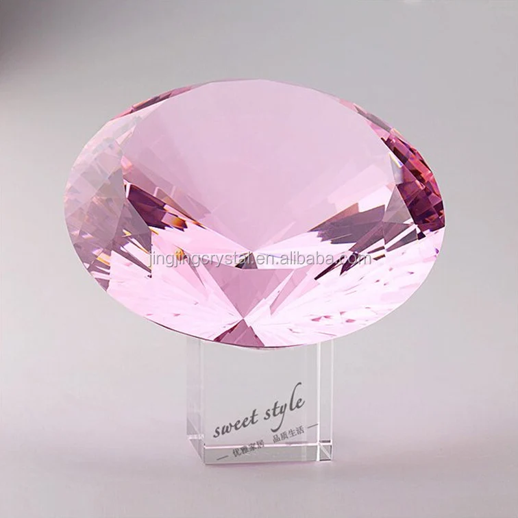 Wholesale Colorful K9 Clear Crystal Heart Shape Decorative Crystal