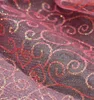polyester nylon curtain material printed glitter plain cloth mesh fabric