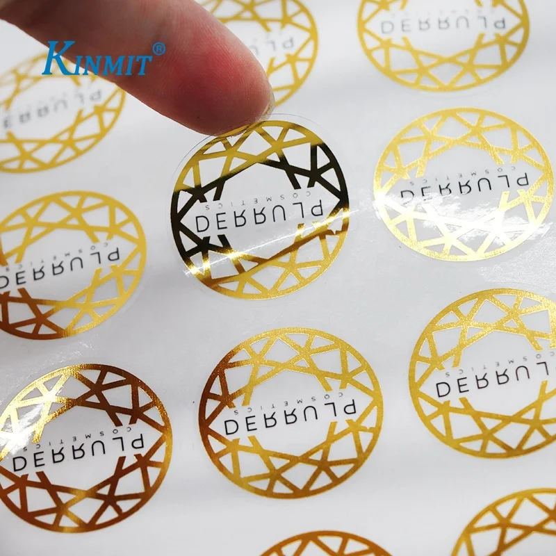 embossed custom stickers