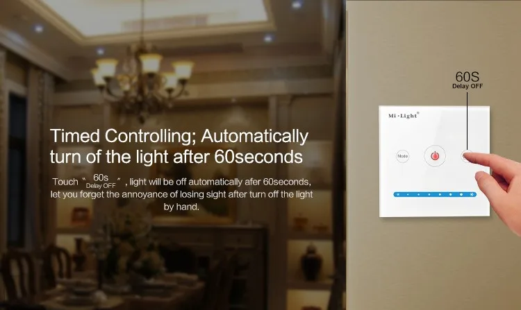 DC12-24V Milight P1 Led Controller Touch Switch Panel Adjust Brightness Led Dimmer Controller