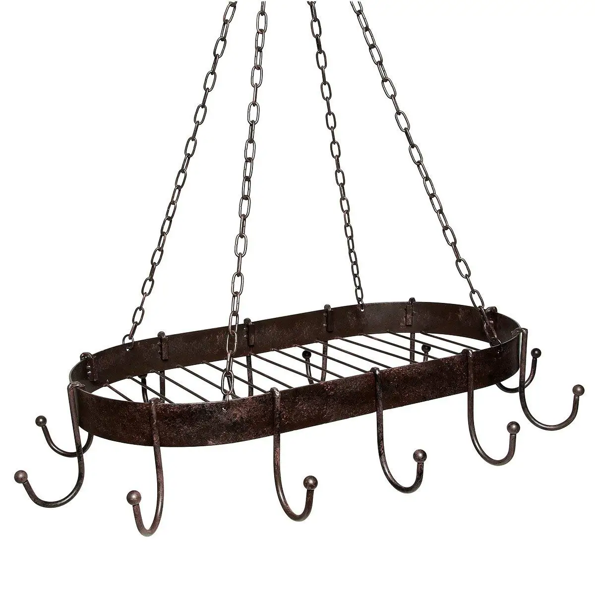 Buy Ceiling Mount Hanging Pot And Pan Rack Organize In Cheap Price