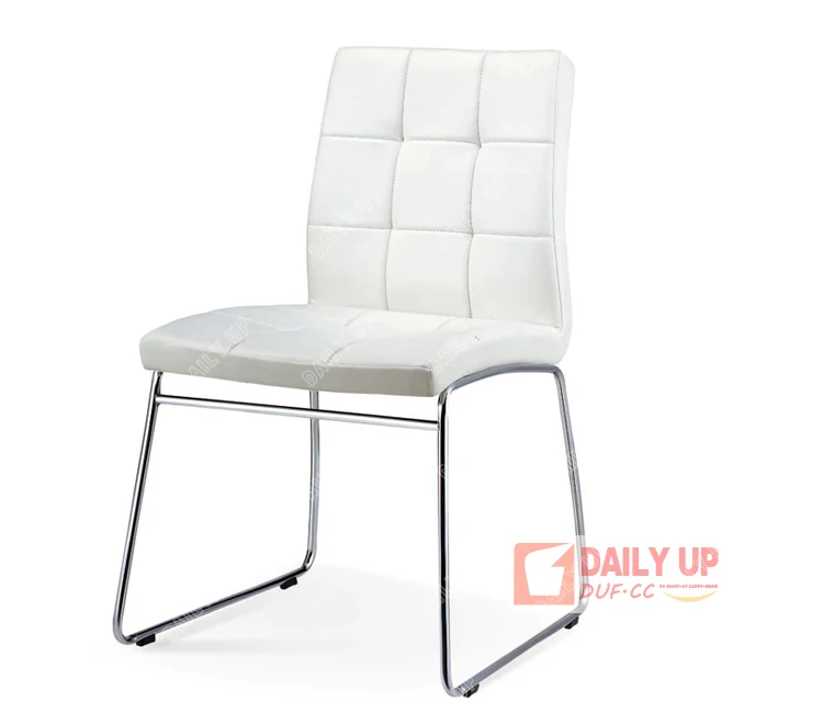Classic PU Dining Restaurant Chair White PU Leather Dining Room Chairs Made In China