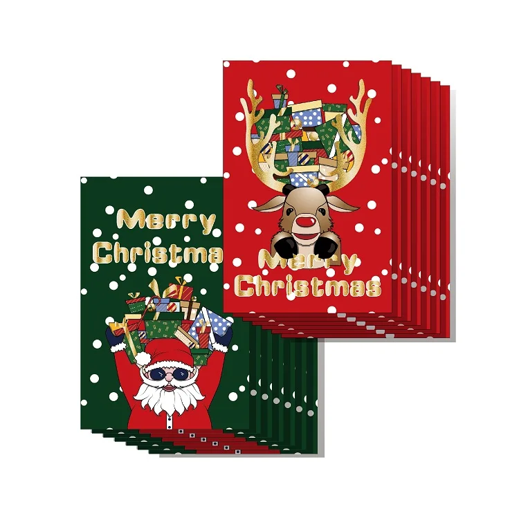 面白いサンタクロース金箔印刷デザイン封筒付き4x6メリークリスマスカード Buy サンタクロースカード ゴールド箔印刷クリスマスカード メリー クリスマスカード Product On Alibaba Com