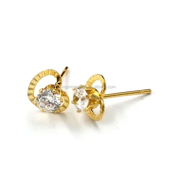 new gold stud earrings