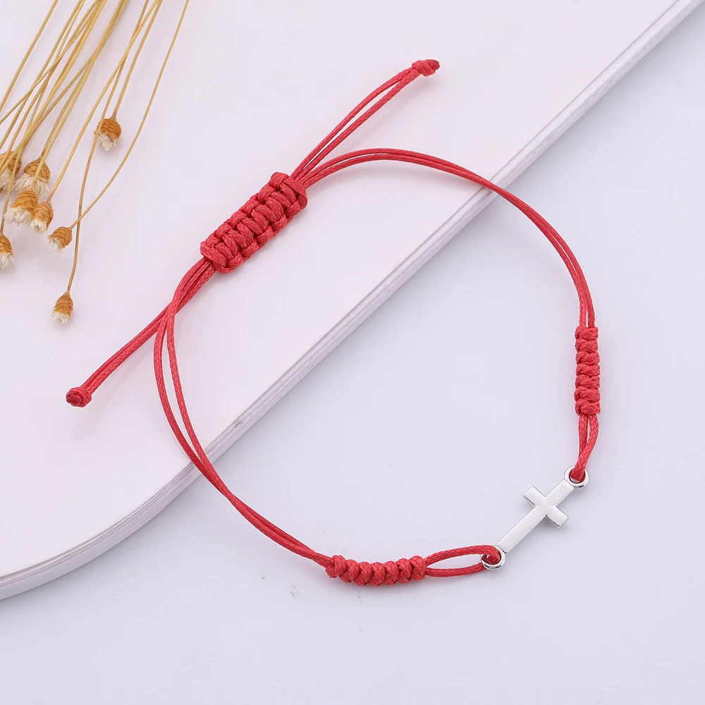 cross bracelet string