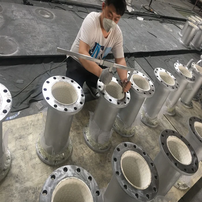 Large Diameter High Temperature Refractory Alumina Ceramic Lined Pipe