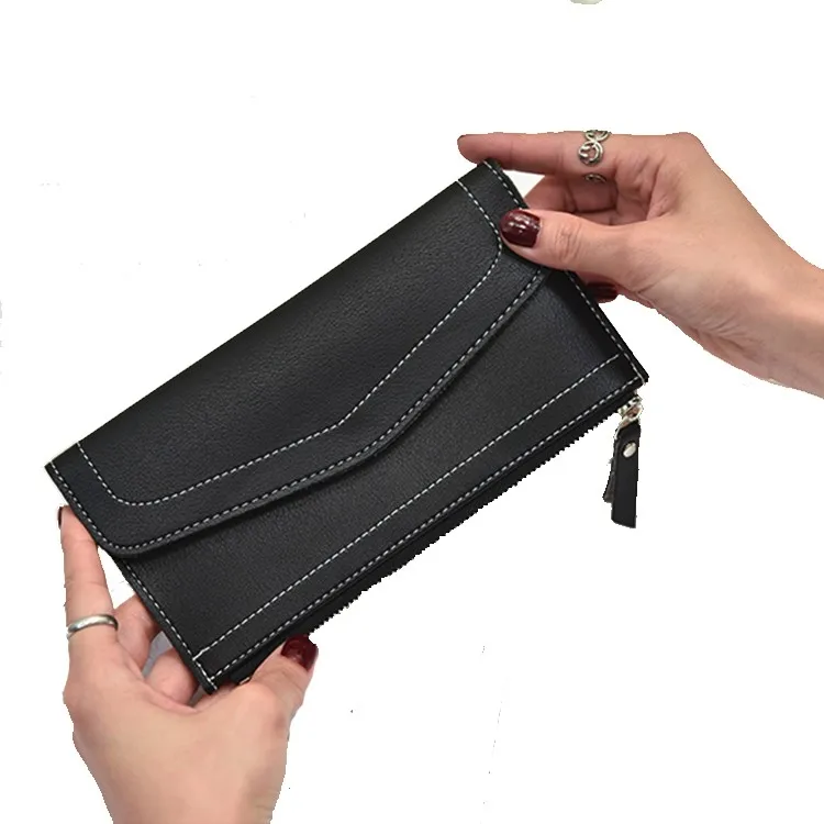 High-end Natural Leather Slim Wallet Women Useful Multi Card Wallets - Buy Wallets,Multi Card ...