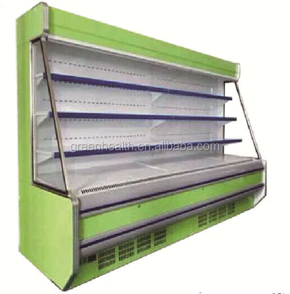 Luxury Supermarket Vegetable Display Chiller/open Air Cooler Used For