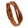 2019 Fashion Men Women New PU Leather Wrap Braided Punk Leather Wristband Cuff Bracelet Bangle