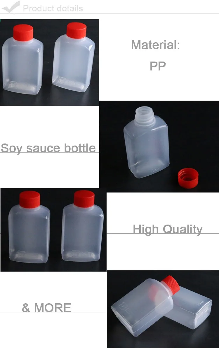 Soy Sauce Bottle 6ml 15ml 33ml 50ml Pe Material Fast Delivery Take Away