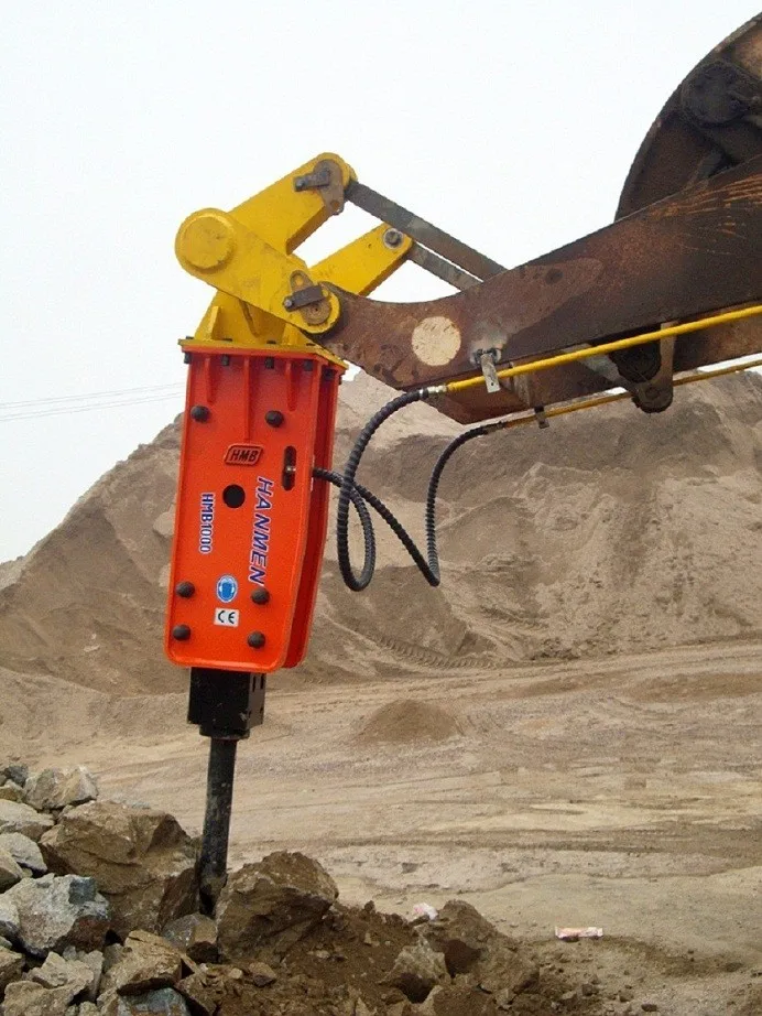 6 吨挖掘机液压岩石混凝土破碎锤