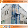 Outdoor easy lift cargo lift stationary electric guide rail freight elevators price