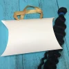 pillow box with ribbon with custom logo hair extension pillow