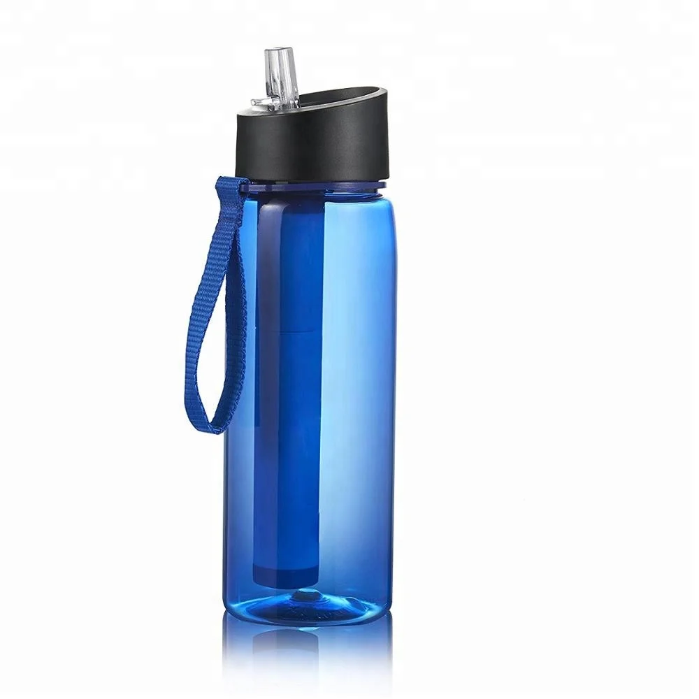 Water Filter Camping Bottle For Hiking/survival/camping - 2 Stage With ...