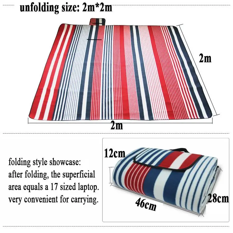 Foldable Picnic Mat Picnic Rugs With Waterproof Aluminum