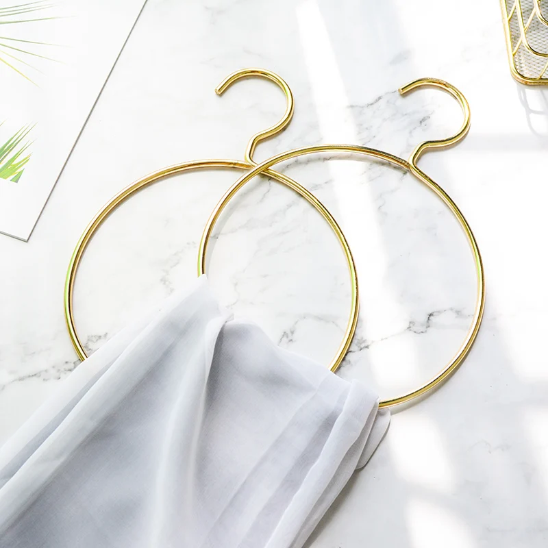 Oem&wholesaler 5511rg Household Round Rose Gold Metal Scarf Clothes