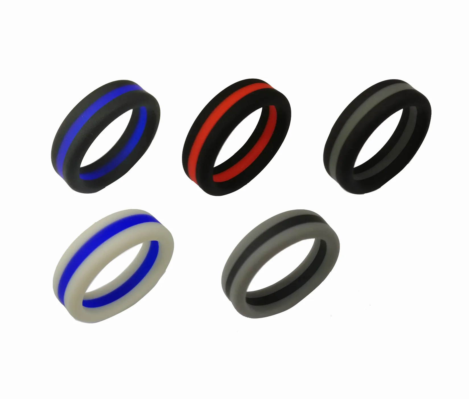 Thin Line Silicone Ring Comfortable,Functional And Extremely Durable Alternative Silicone
