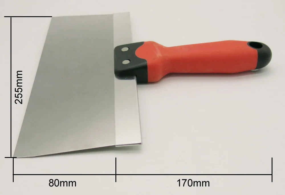 6" 8" 10" 12" Steel Taping Knife With Plastic Handle Applying Putty
