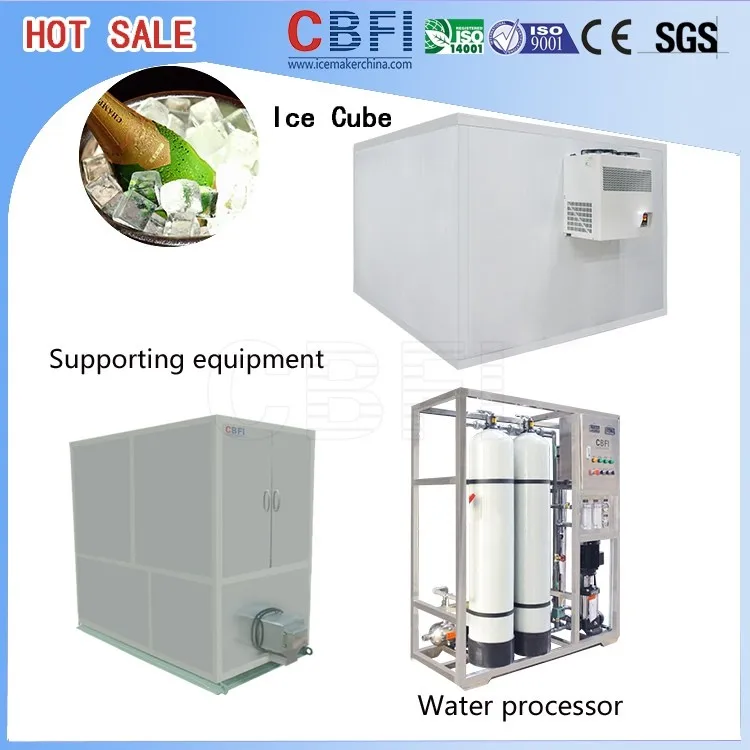 product-CBFI-10Ton24h cube ice machine CV10000 Cube Ice Maker With PLC Controller-img-2