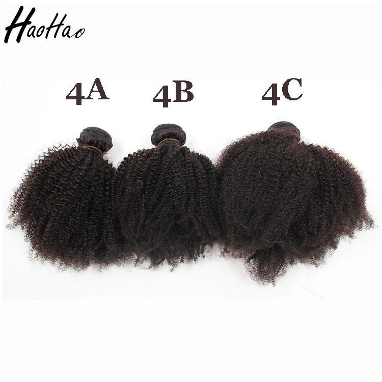 Natural Color High Quality 4a Ab Ac Afro Kinky Curly Hair For Sale