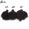 Natural color high quality 4a ab ac afro kinky curly hair for sale