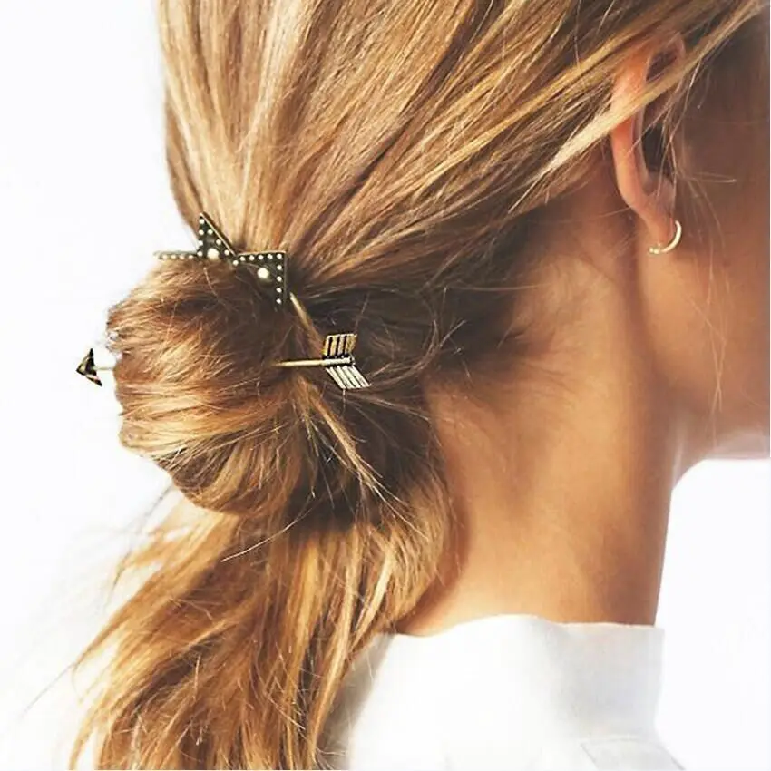 Vintage Barrette Brown Braided Barrette