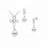 Customized 925 sterling silver freshwater african pearl jewelry set