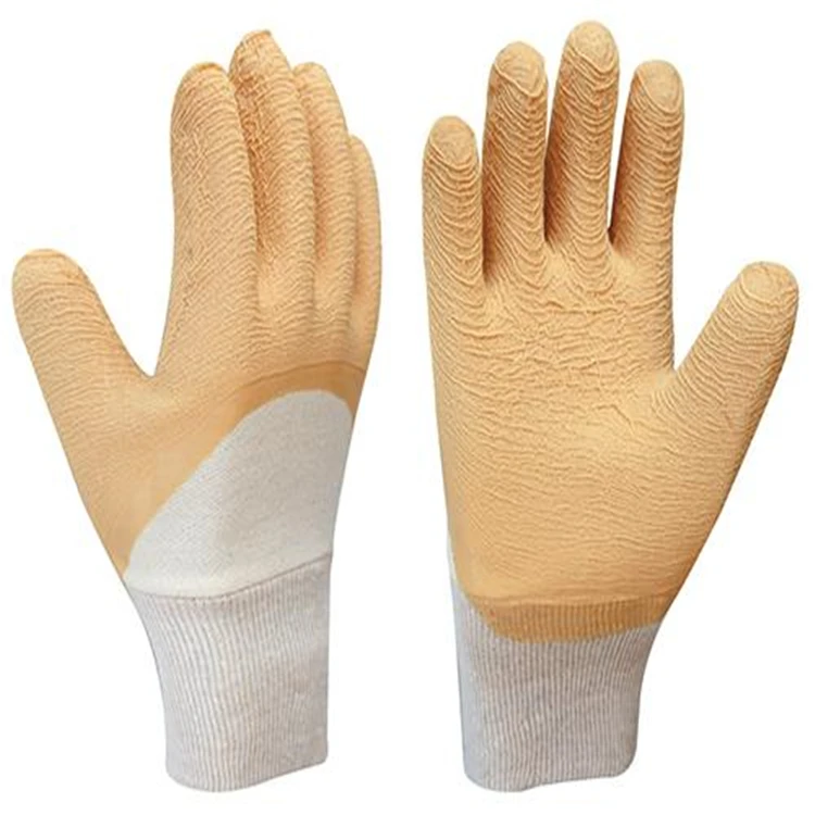 For Sale Rubber Welding Glove Skin Color Latex Gloves Ambidextrous