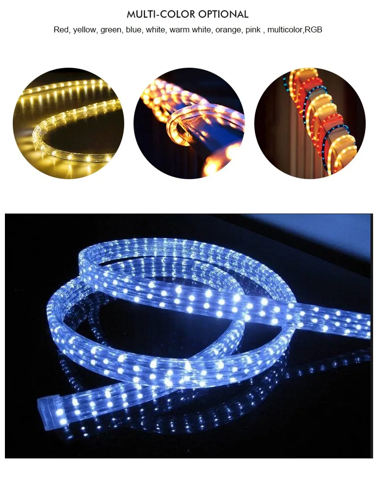 warm white IP65 10m led rope light