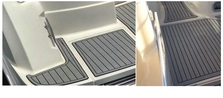 EVA Foam deck pad sheet Grey Faux Teak Sheet Boat Yacht Synthetic Teak Decking 35.4 X 94.5 inch