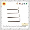 Mini metal iron L type short hex key