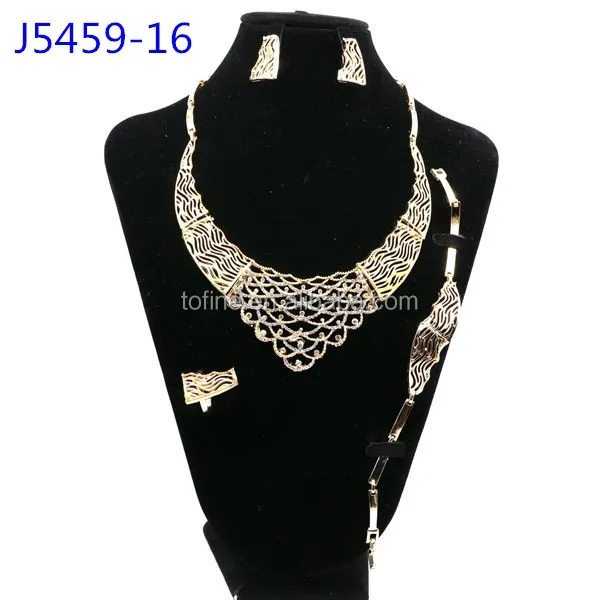 New Coming Jewelry Gold Plated Indian Jewelry Sets Gold Plated In Good