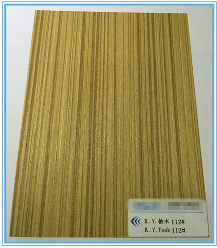 2mm black line teak wood veneer