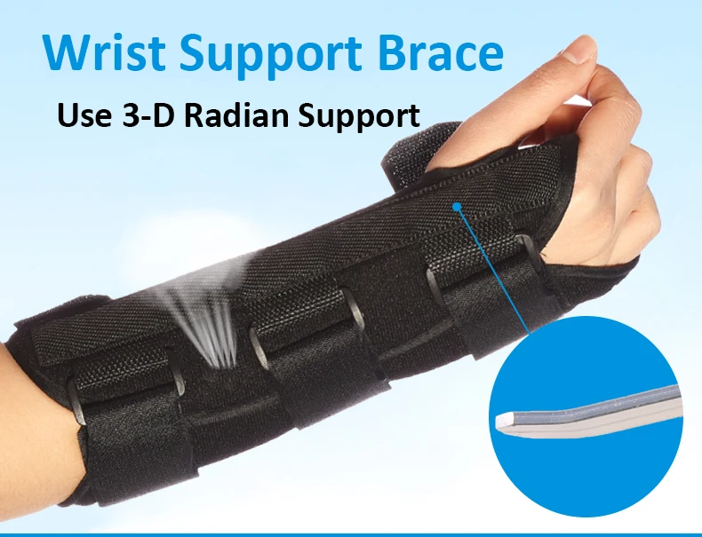 Orthopedic Breathable Adjustable Sprained Fracture Support Wrist Splint ...