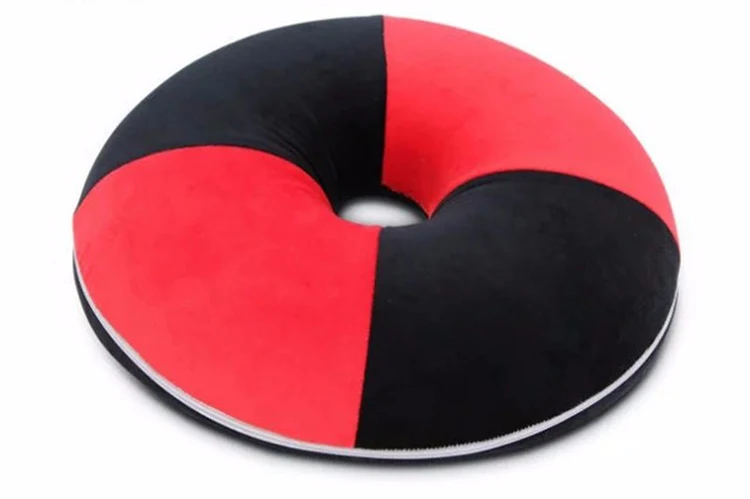High Rebound Comfort Doughnut Cushion Pu Foam Ring Cushion Soft Pillow 3d Printed Donut Plush Chair Seat Cushion
