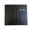 Custom GOLD hot stamping logo PVC leather plastic menu holder hotel restaurant bars and cofes receipt Sign bill cover