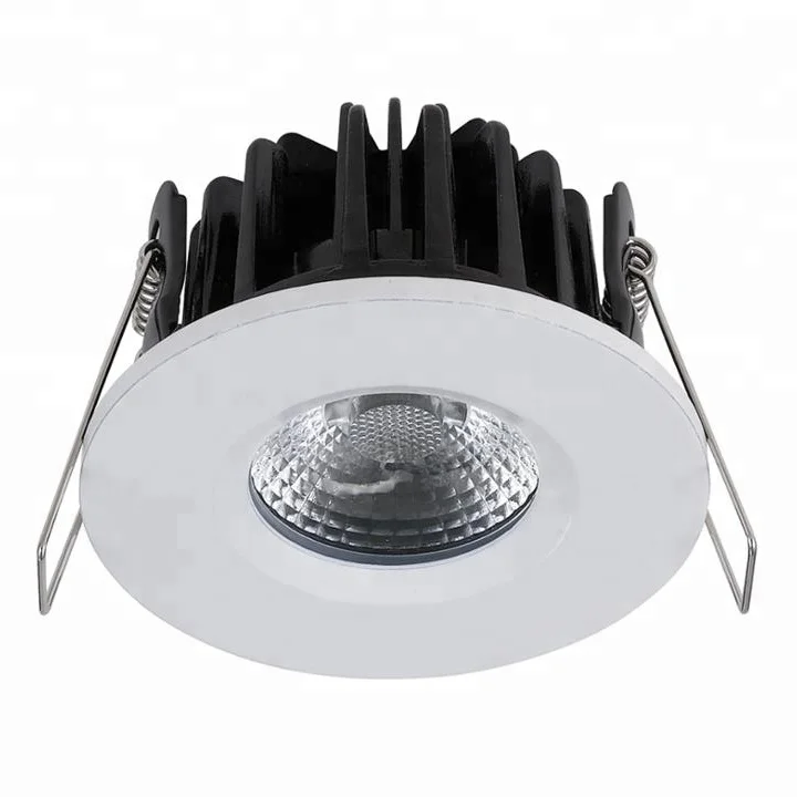 IP65 waterproof cob recessed led fire rated downlight For bathroom lighting