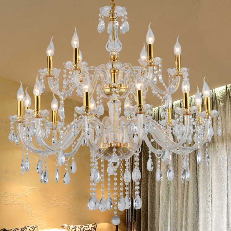New products 2020 wedding decoration hotel hanging indoor lighting crystal modern luxury ceiling pendant lights chandelier