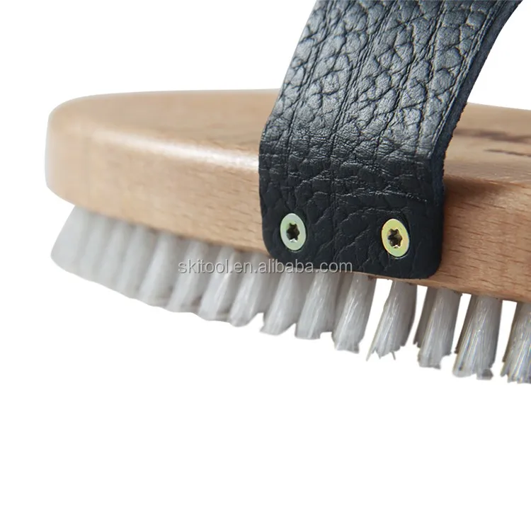 Oval Wood Ski Waxing Nylon Brush Buy Snowboard Waxing Polishing Brush