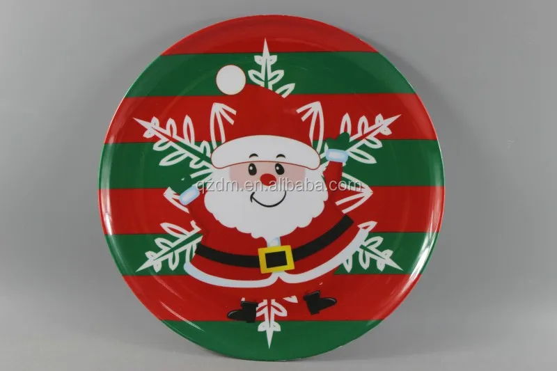 X'mas Melamine plate ,Christmas Party Dishes