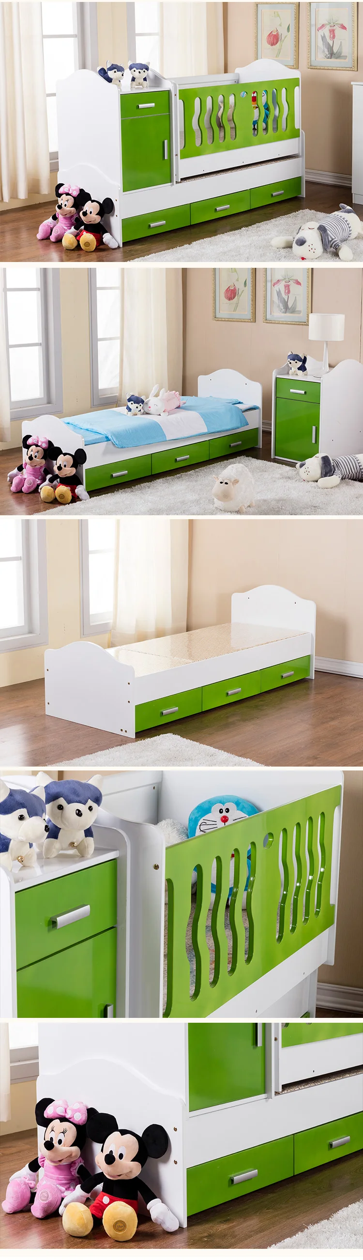 wooden baby cribs with drawers