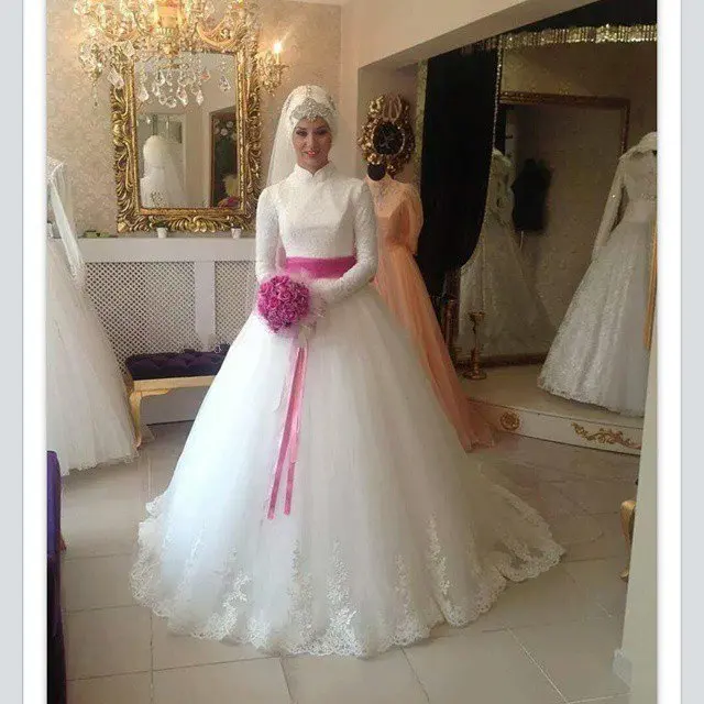 Robe Robes Lyon De Populaires Hijab Mariee Modèles Vm8ny0ownp