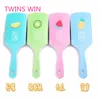 china 2019 new arrival cartoon nice fruit design eco friendly plastic long straight small plastic hair comb 028