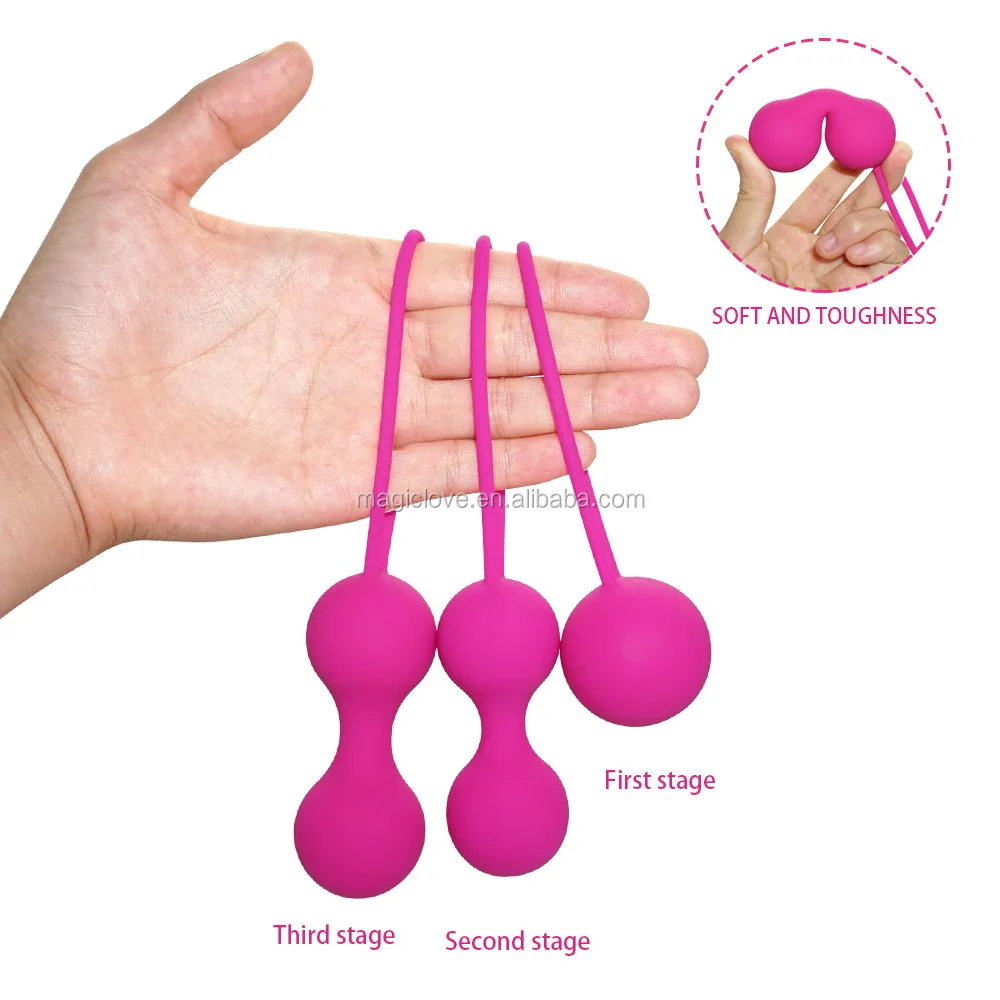 3pcs Silicone Smart Ball Kegel Ben Wa Ball Vaginal Tighten Exercise Machine Vibrators Vaginal