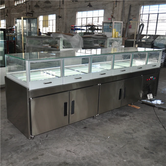 Golden Supplier Birthday Cake Dessert Shop Used Bakery Display Counter