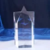 start shape crystal trophy blank glass award block cube engraved wholesale decorative glass blocks